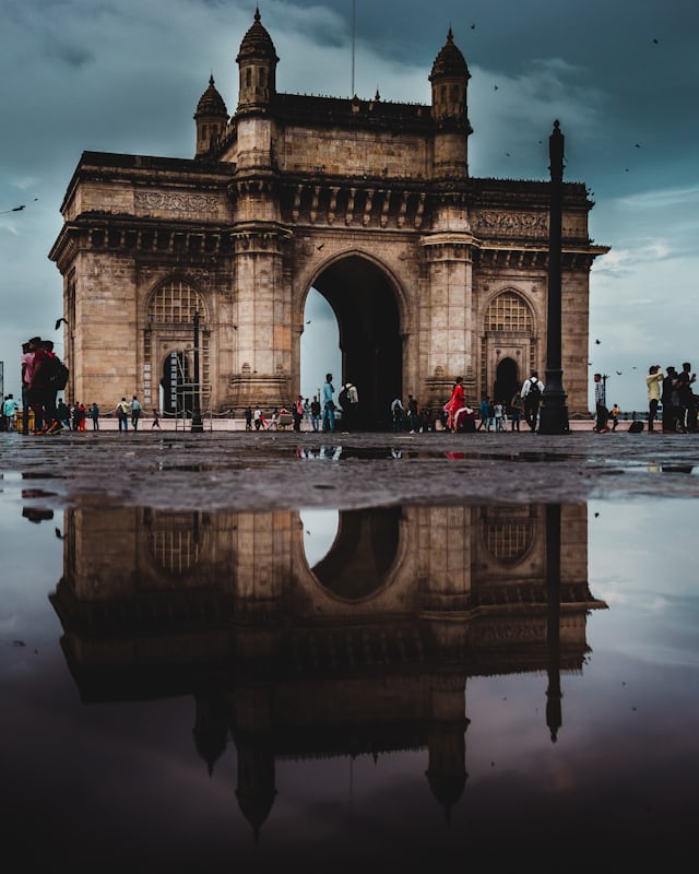 Mumbai city skyline and waterfront